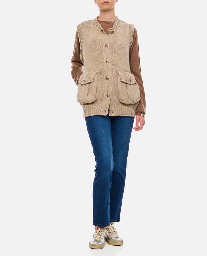 Barrie - CASHMERE CARDIGAN GILET_2