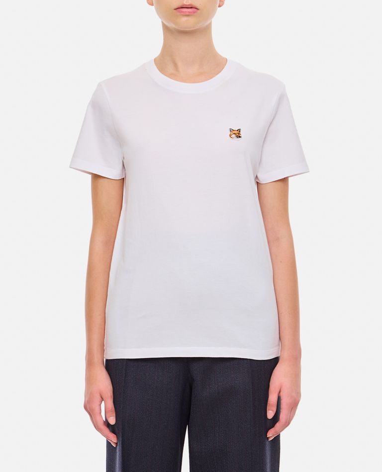MAISON KITSUNÉ FOX HEAD PATCH REGULAR TEE-SHIRT