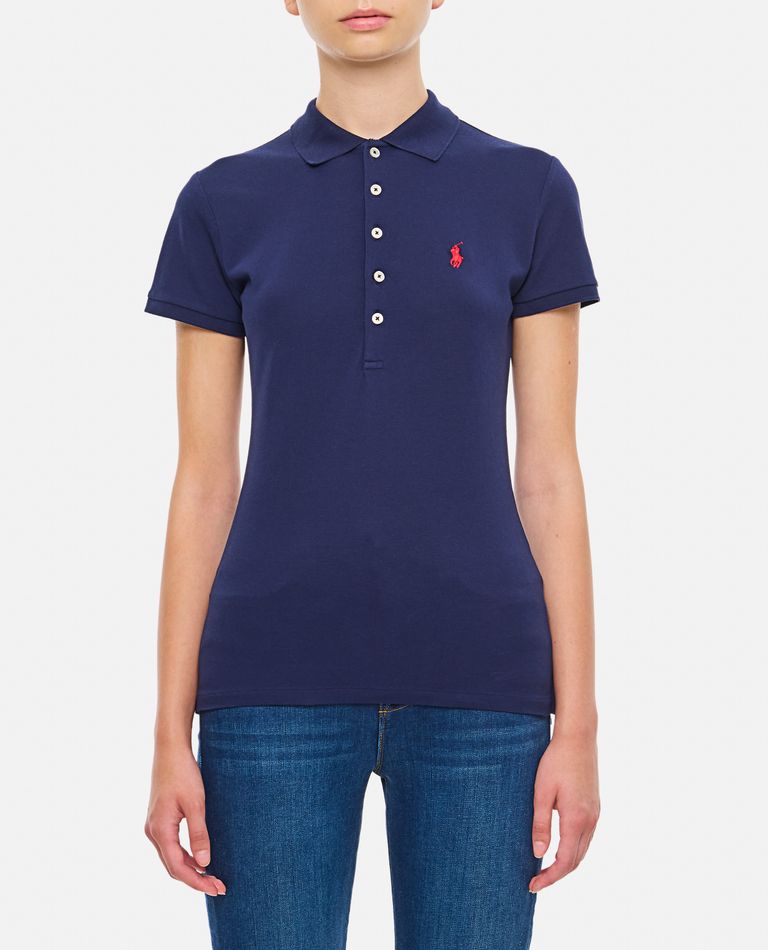 Polo Ralph Lauren Slim Fit Stretch Polo Shirt In Blue