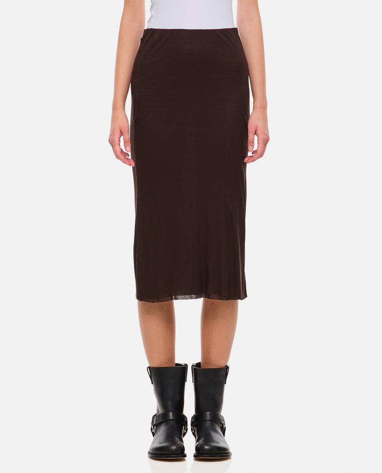 【送料&関税込】Khaite Leema Midi Skirt KHAITE Leema ribbed-jersey midi skirt | NET-A-PORTER