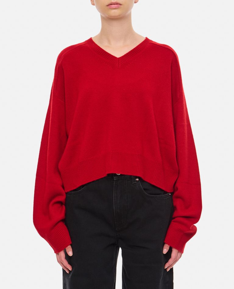 Shop Loulou Studio Anzor Cashmere Sweater In Red