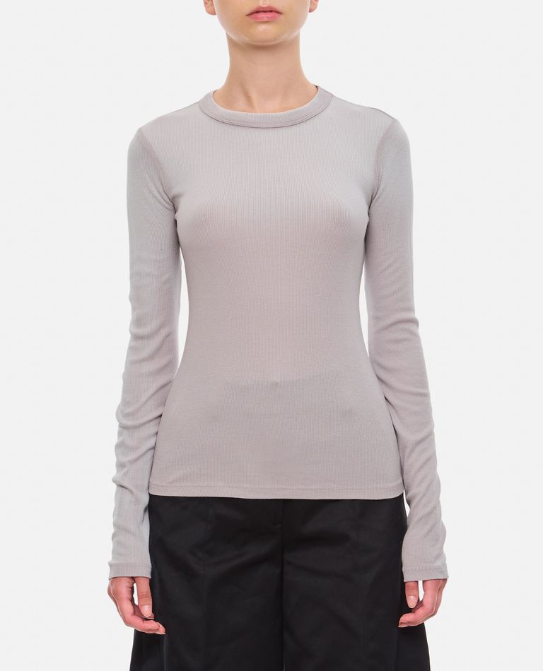 Shop Cotton Citizen The Verona Long Sleeve T-shirt In Grey