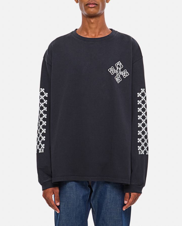 Rhude - RHUDE CROSS LS TEE_1