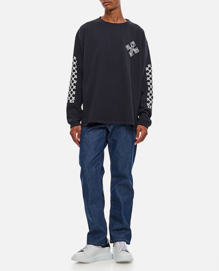 Rhude - RHUDE CROSS MAGLIA A MANICHE LUNGHE_2