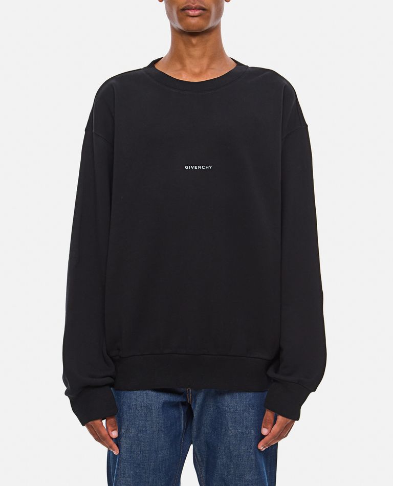 Shop Givenchy Cotton Sweatshirt In Black