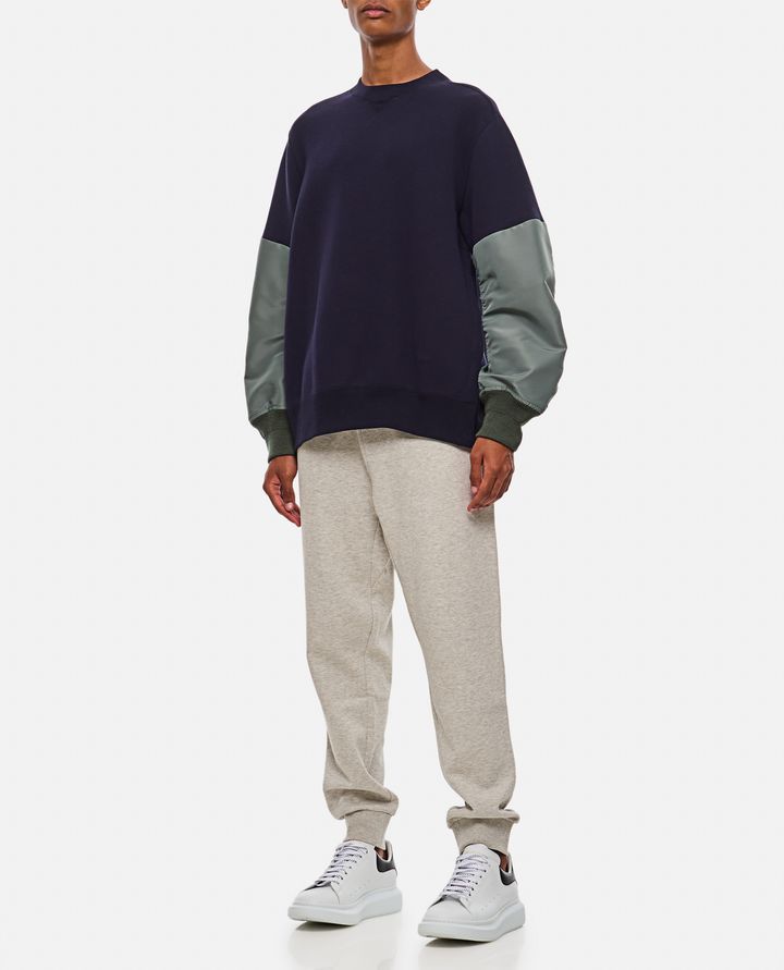 Sacai - NYLON TWILL X SPONGE SWEAT PULLOVER_2