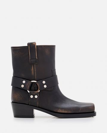Paris Texas - 45MM ROXY BRUSHED LEATHER ANKLE BOOTS