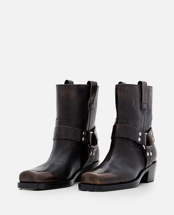 Paris Texas - 45MM ROXY BRUSHED LEATHER ANKLE BOOTS