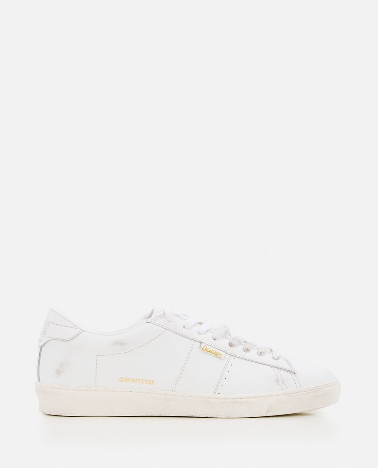 Shop Golden Goose Matchstar Shiny Leather Upper And Heel In White