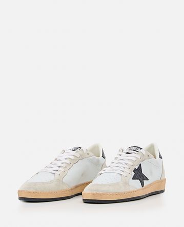 Golden Goose - BALLSTAR NAPPA UPPER SUEDE TOE AND SPUR COCCO PRINTED STAR AND HEEL