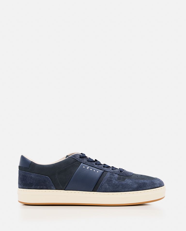 Shop Hogan H668 Sneakers In Blue Suede Leather