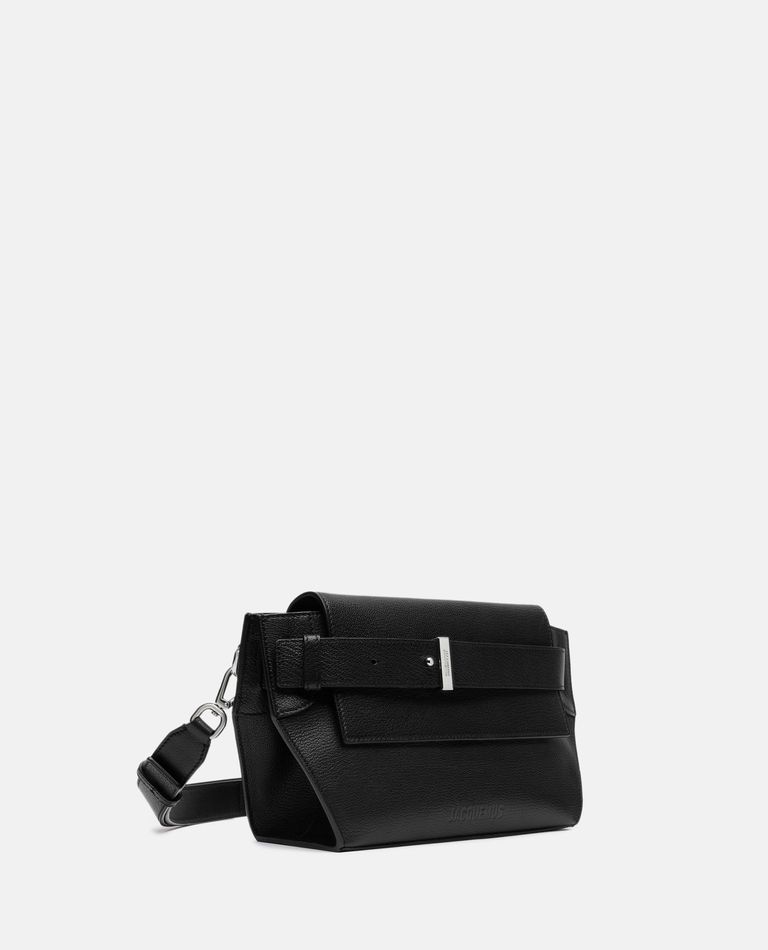 Shop Jacquemus Capri Messenger Bag In Black