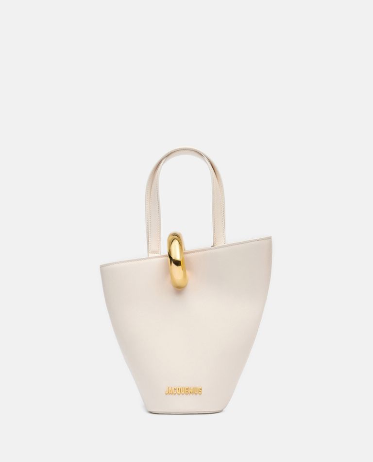 Shop Jacquemus Le Petit Bambola Tote Bag In White