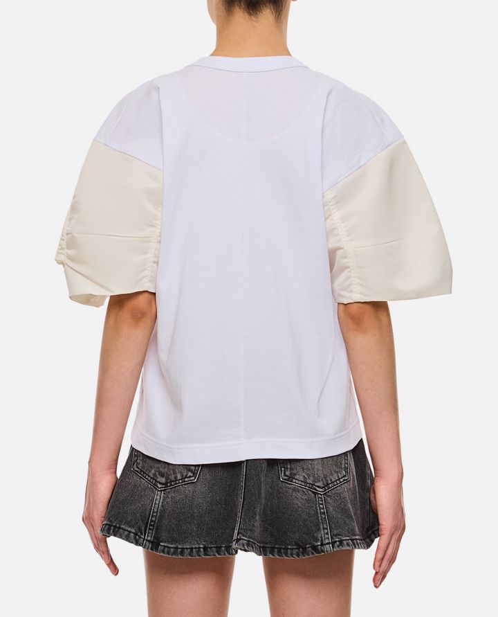 Sacai - NYLON TWILL X COTTON JERSEY T-SHIRT_3