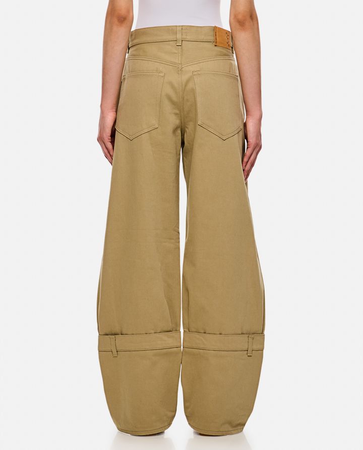 Haikure - HURLEY BULL-LEY BEIGE COTTON PANTS_3