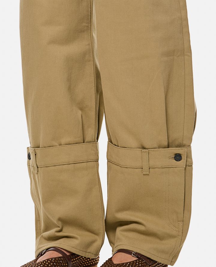 Haikure - HURLEY BULL-LEY BEIGE COTTON PANTS_4