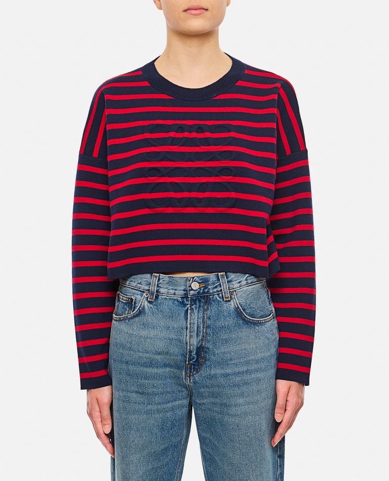 Shop Loewe Anagram Sweater In Red