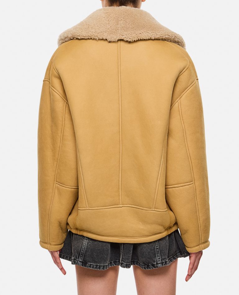 ムートン・ファーコート GOLDEN GOOSE Women Jackets GWP01883P00167355143 Beige SHEARLING JACKET for Women - Golden Goose sale | Biffi