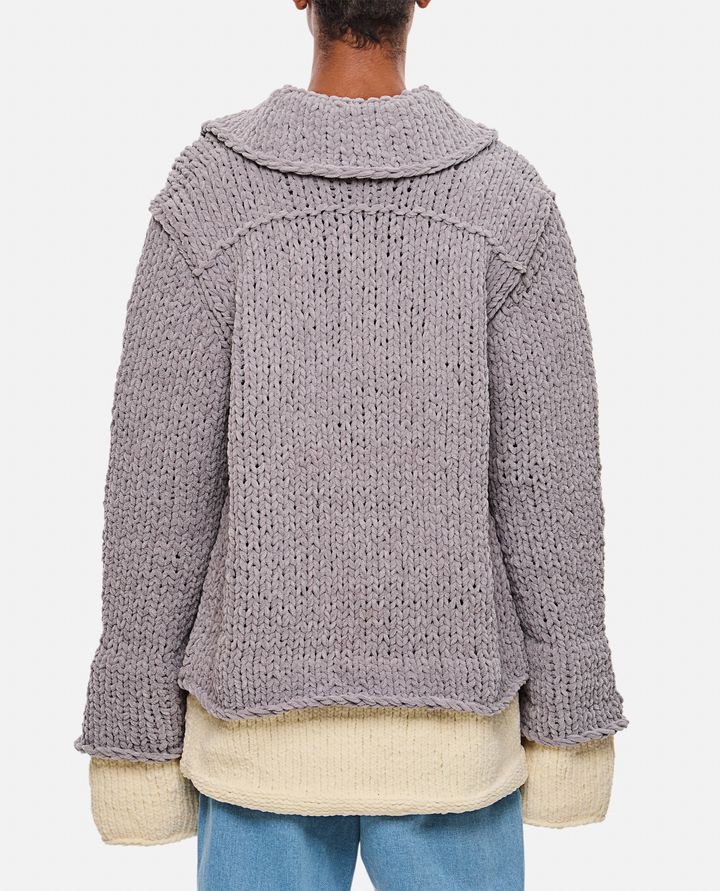 JW Anderson - HAND KNIT LAYERED OVERSHIRT_3