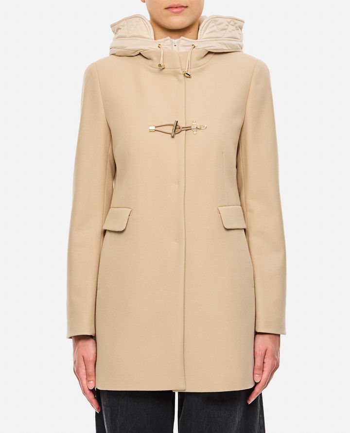 Fay - FRONT NYLON TOGGLE DOUBLE BREASTED COAT_1