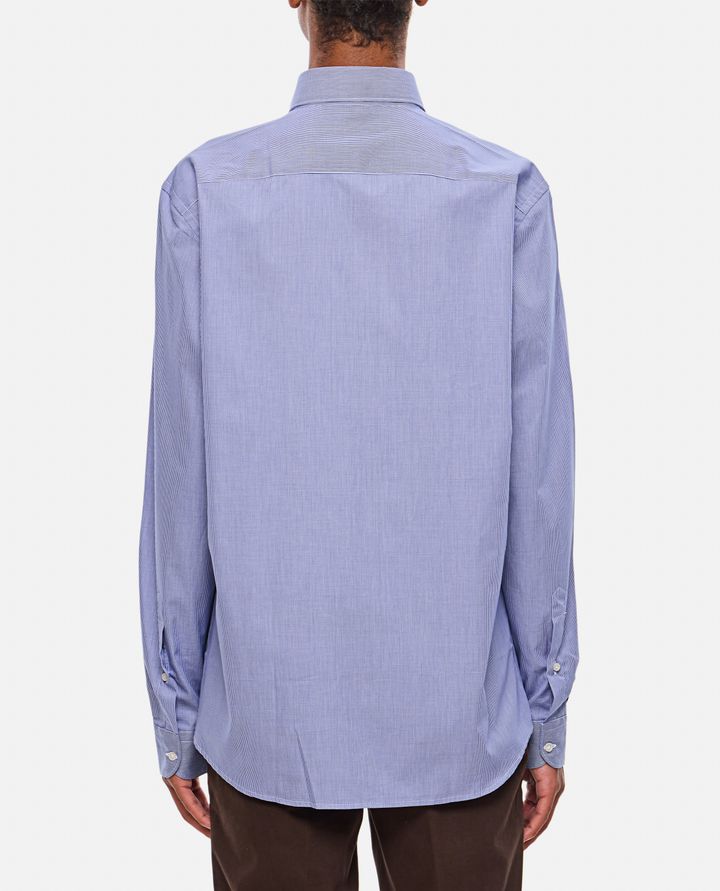 Fay - BLUE VICHY COTTON SHIRT_3