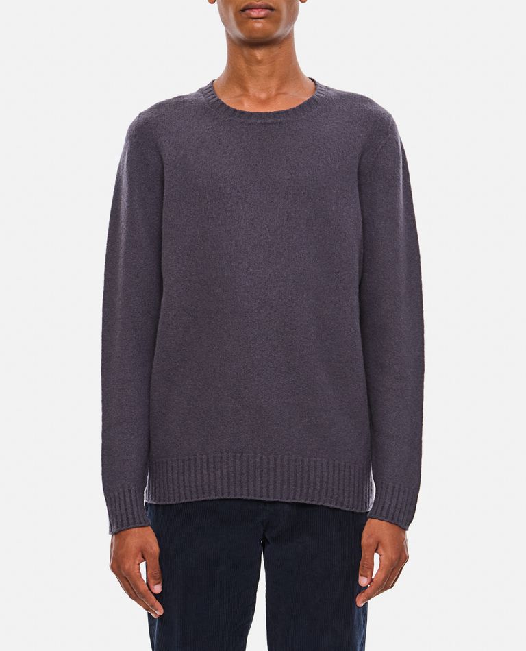 Drumohr Wool Crew-neck Sweater In Grey