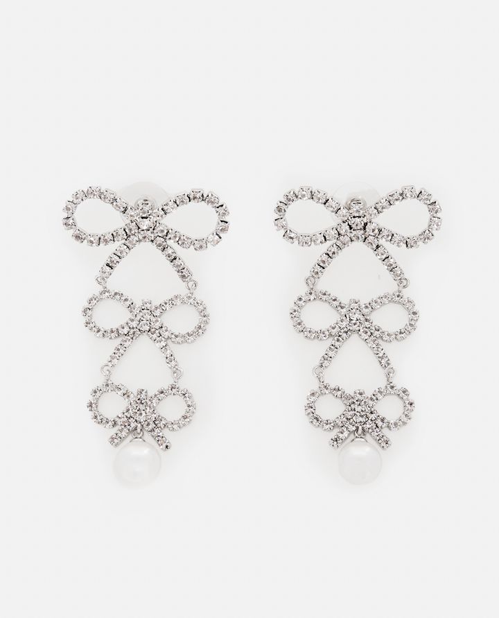 Self-Portrait - TIERED CRYSTAL BOW EARRINGS_1