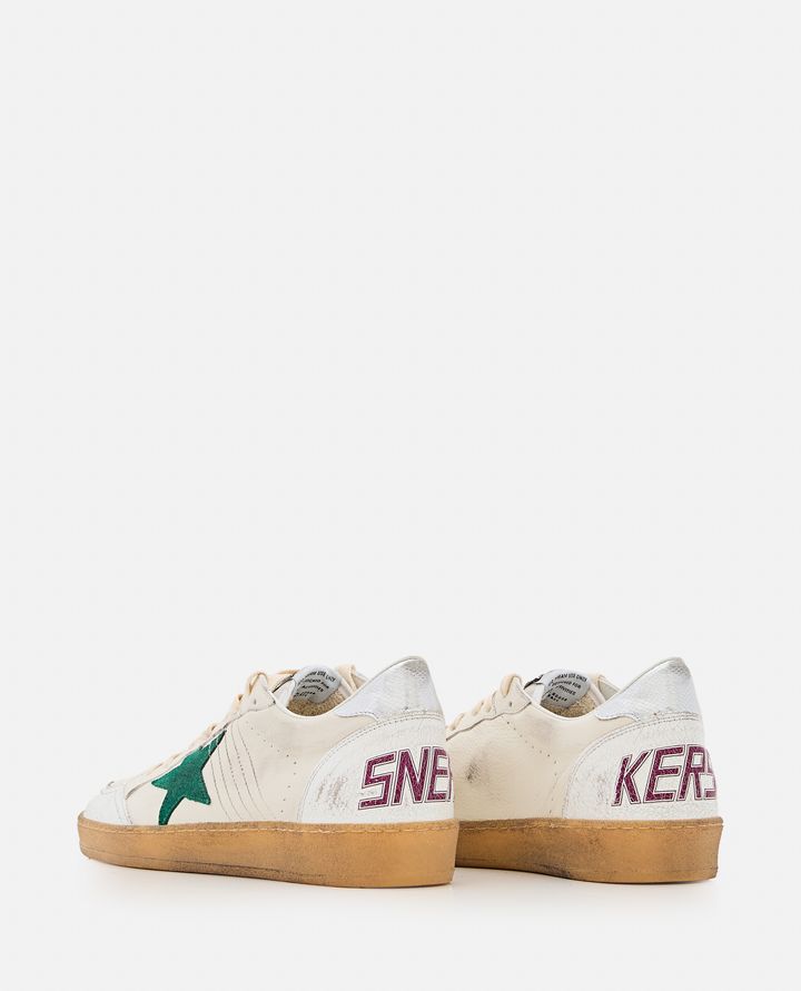 Golden Goose - BALL STAR NAPPA UPPER CRACK TOE AND SPUR SUEDE STAR MINI VIPER PRINTED LEATHER HEEL_3