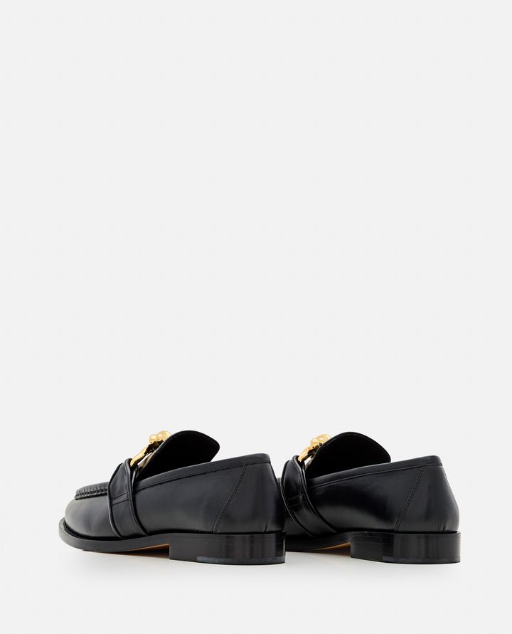 Bottega Veneta - LEATHER LOAFER WITH GOLD KNOT_3