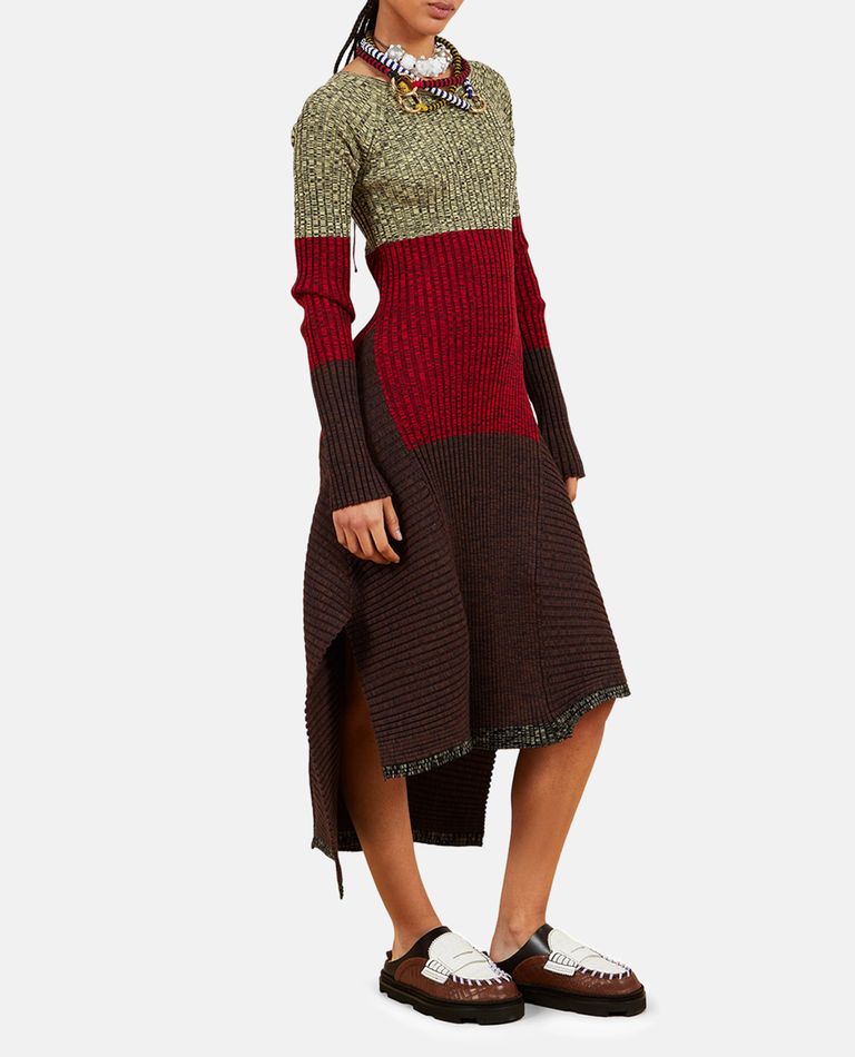 Shop Colville Wing Knit Dress In Multicolor