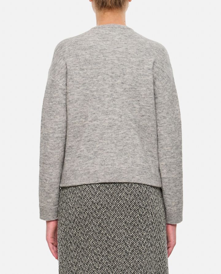 Self-Portrait - GREY MELANGE CARDIGAN_3