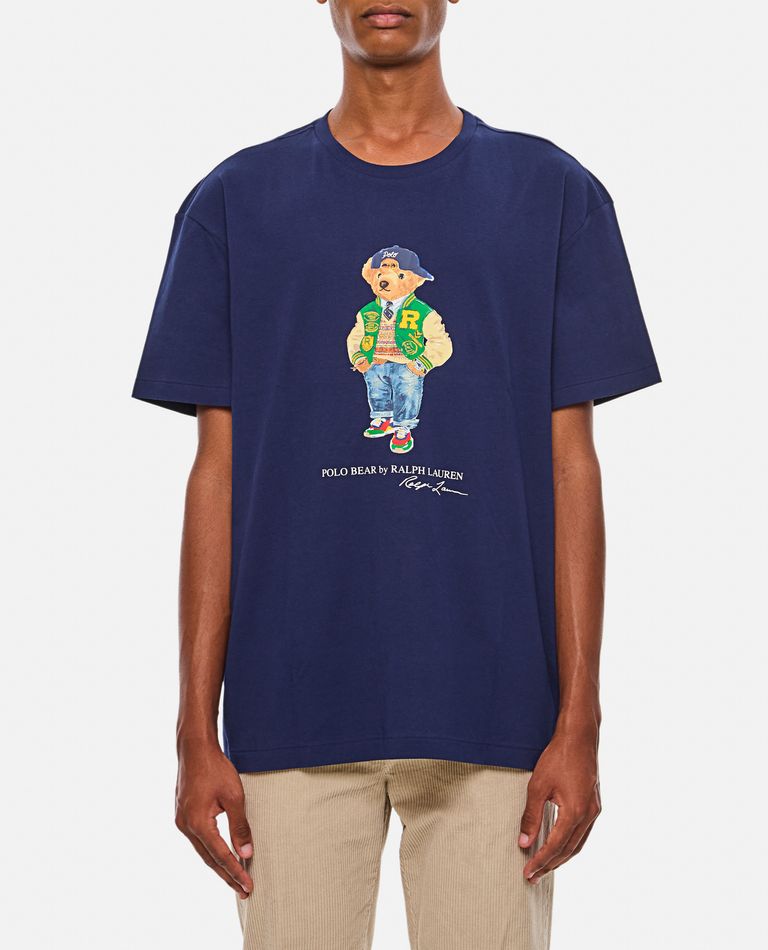 Shop Polo Ralph Lauren T-shirt Orsetto In Blue