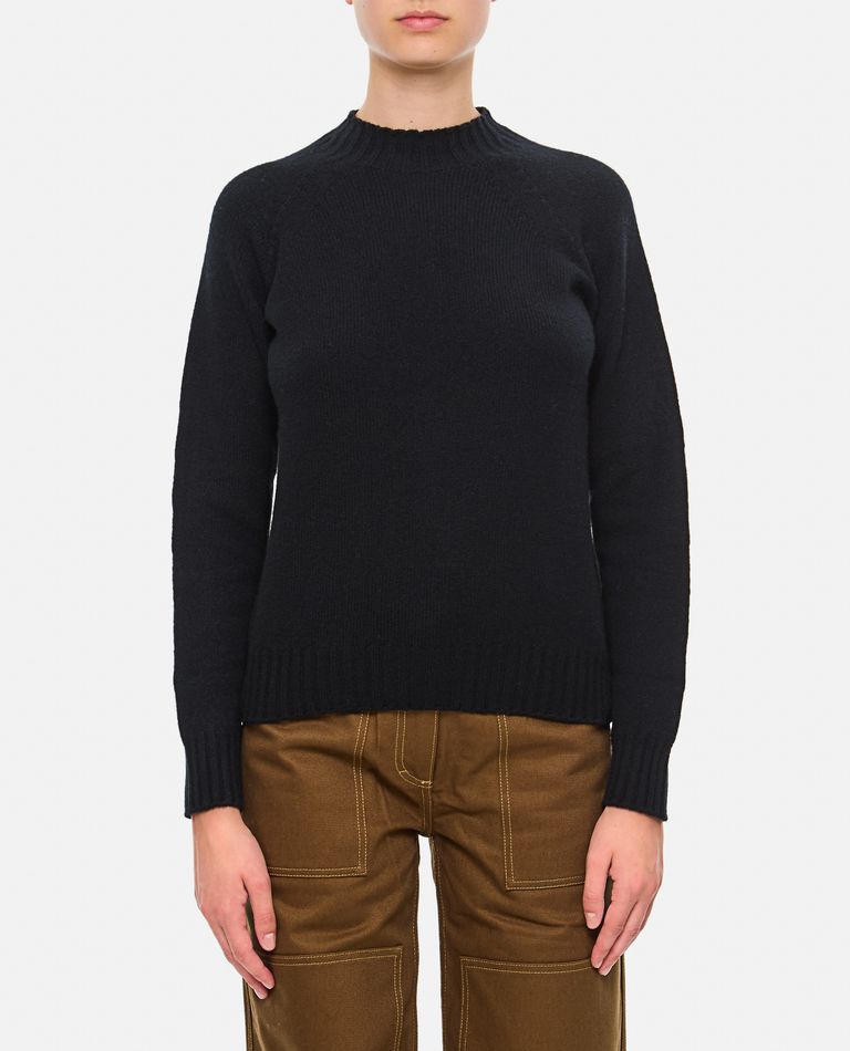 Shop Drumohr Long Sleeves Crewneck Sweater In Black