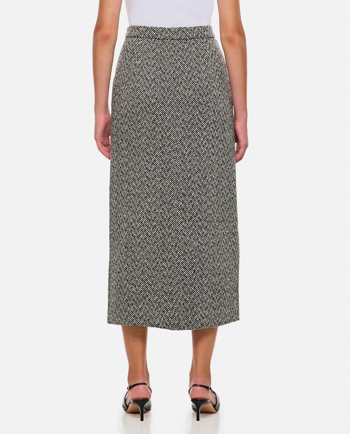 Self-Portrait - HERRINGBONE MIDI SKIRT_3