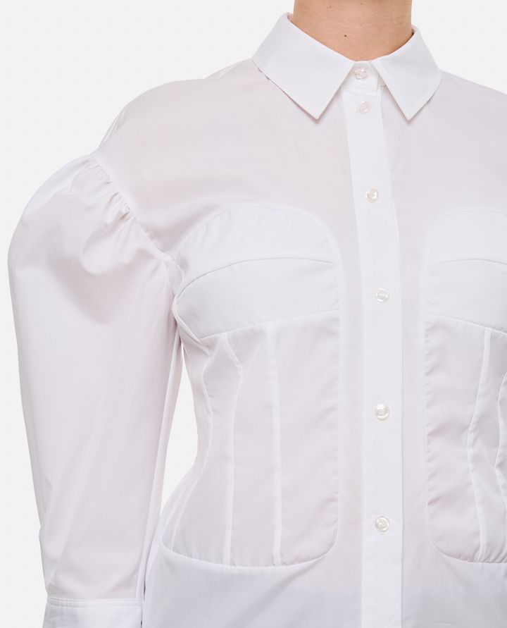 Simone Rocha - CAMICIA CON CUCITURA CORSETTO_4