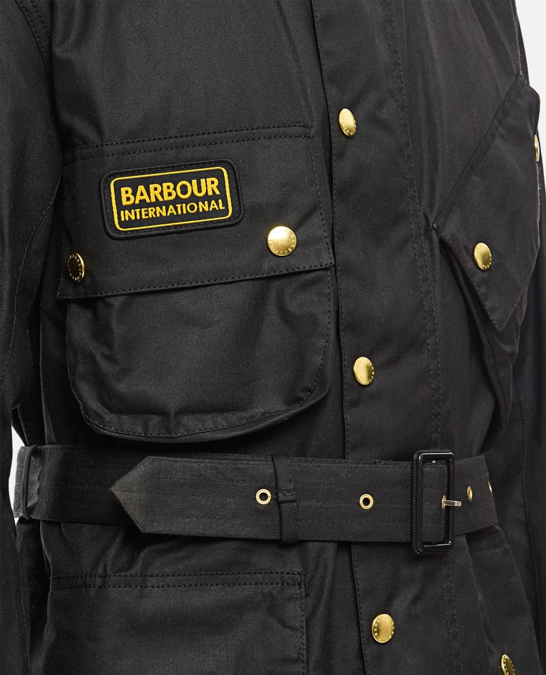 Barbour international original fashion wax jacket slim