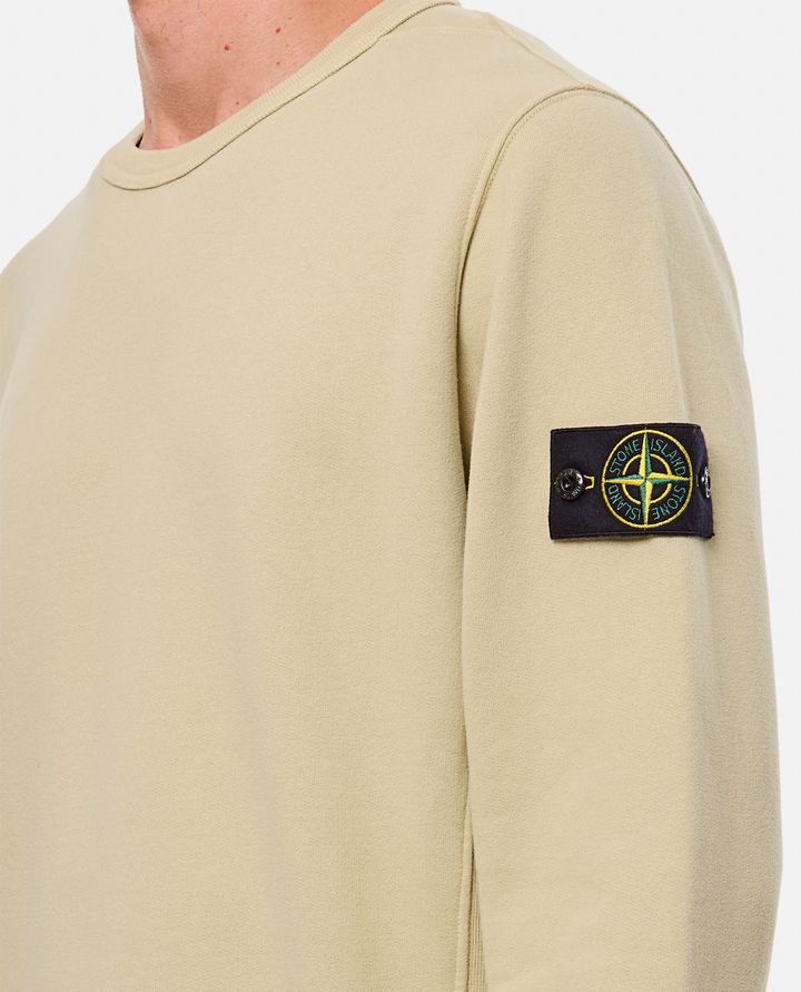 Stone Island - FELPA COTONE ORGANICO BRUSHED_4