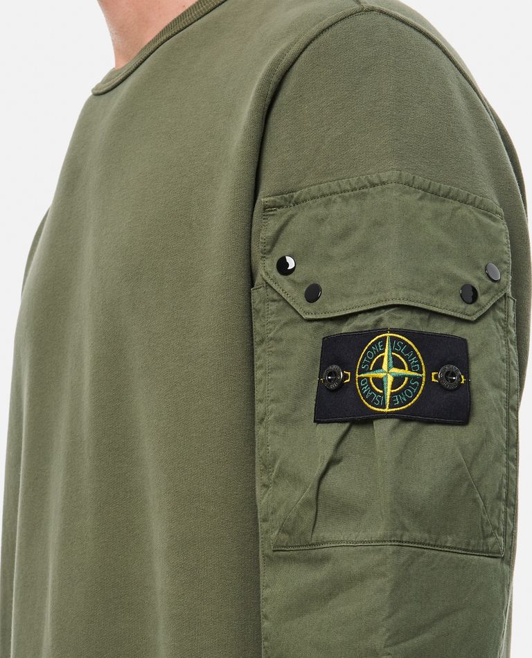 BRUSHED ORGANIC COTTON FLEECE for Men - Stone Island sale BRUSHED ORGANIC COTTON FLEECE for Men - Stone Island sale