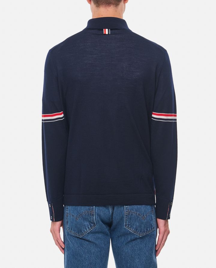 Thom Browne - LONG SLEEVE SHIRT IN MERINO WOOL_3