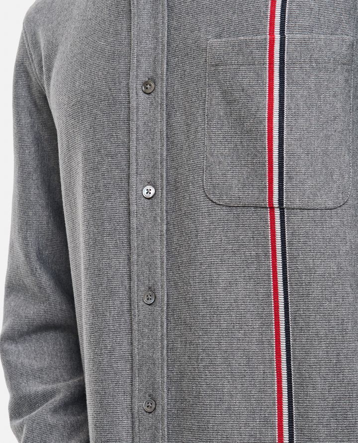 Thom Browne - SHIRT JACKET IN DOUBLE FACE KNIT_4