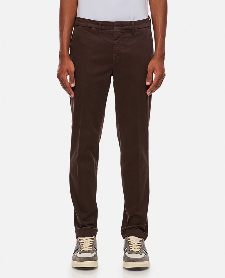 Shop Fay Capri Pant In Brown