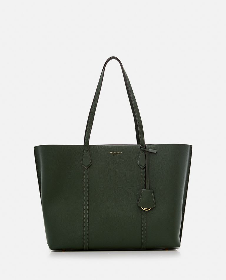 Shop Tory Burch Perry Triple-compartment Tote Bag In Green