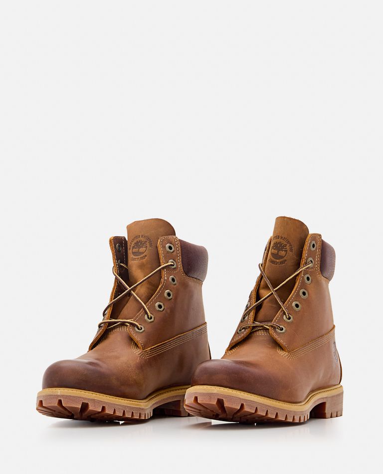 Shop Timberland Premium 6 Inch Lace Up Waterproof Boot In Brown