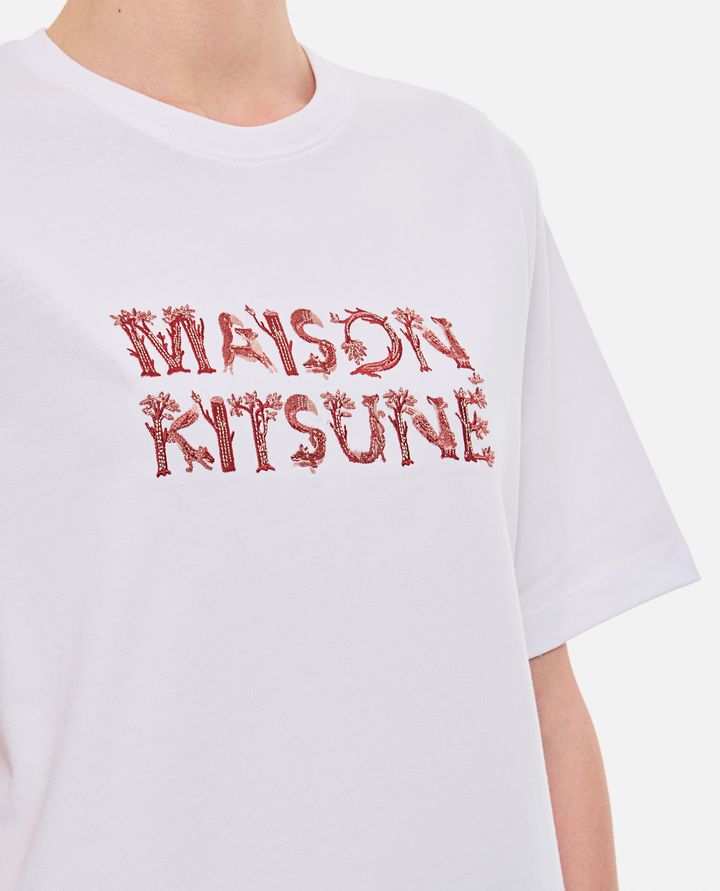 Maison Kitsuné - WOODLAND ALPHABET COMFORT TEE-SHIRT_4