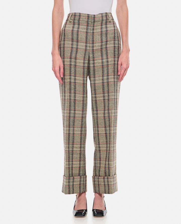 Durazzi Milano - CHECKED TAILORED PANTS_1