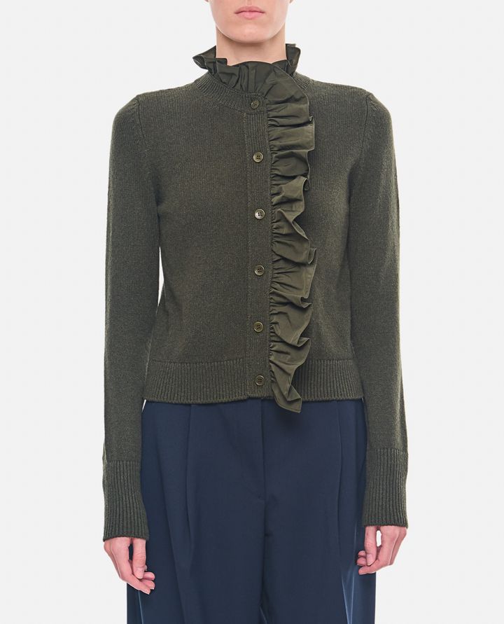 Cecilie Bahnsen - CARDIGAN OSCAR CON VOLANT IN CASHMERE_1