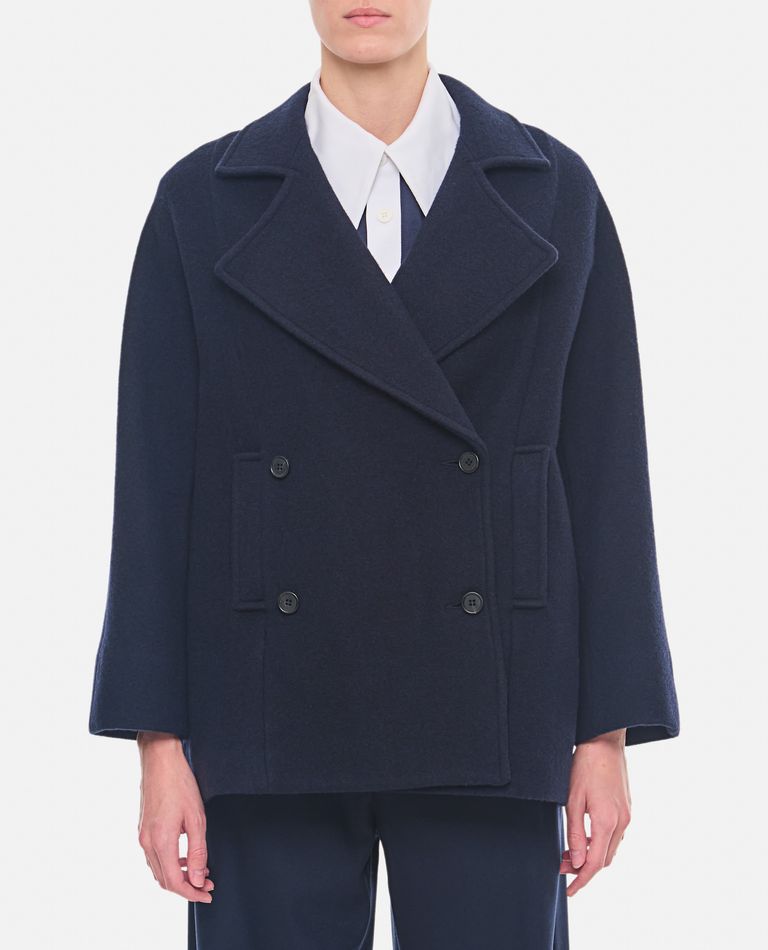 Shop Dušan Peacoat In Blue