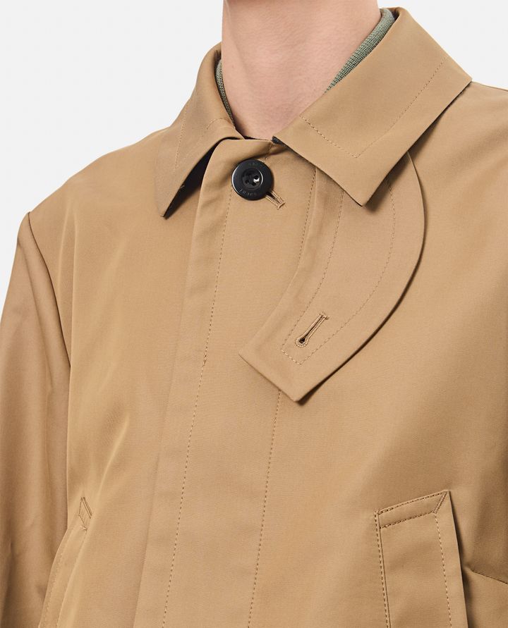 Sacai - BLOUSON IN GABARDINE DI COTONE X TWILL DI NYLON_4