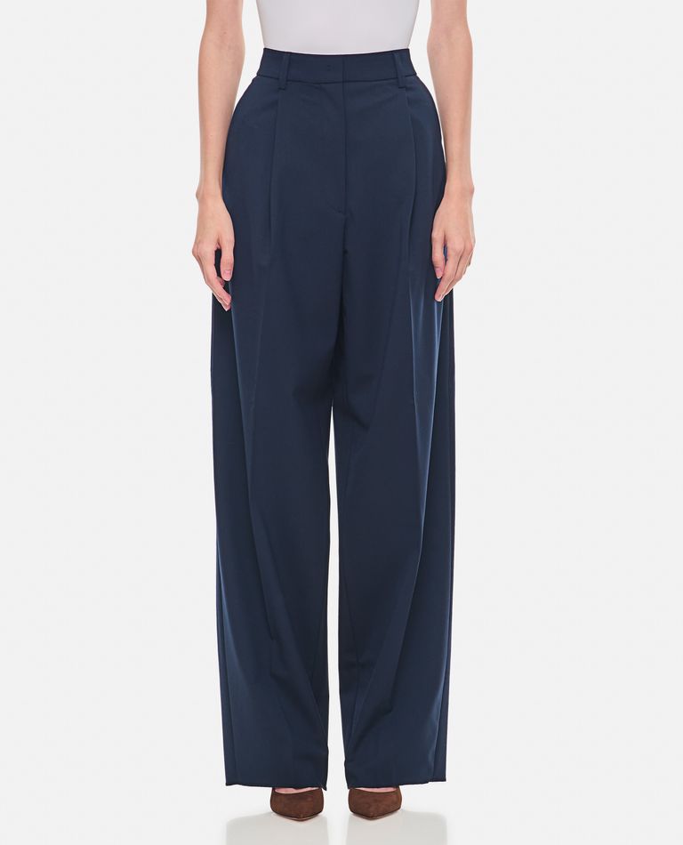 Shop Thelatest Axel Wide Leg Pants In Blue