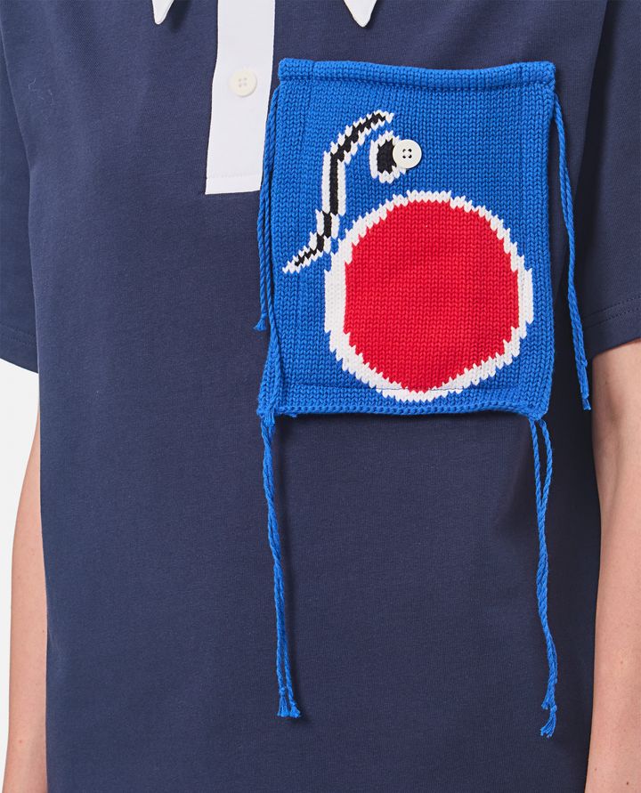 Charles Jeffrey Loverboy - RUGBY POLO WITH KNIT PATCH_4